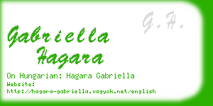 gabriella hagara business card